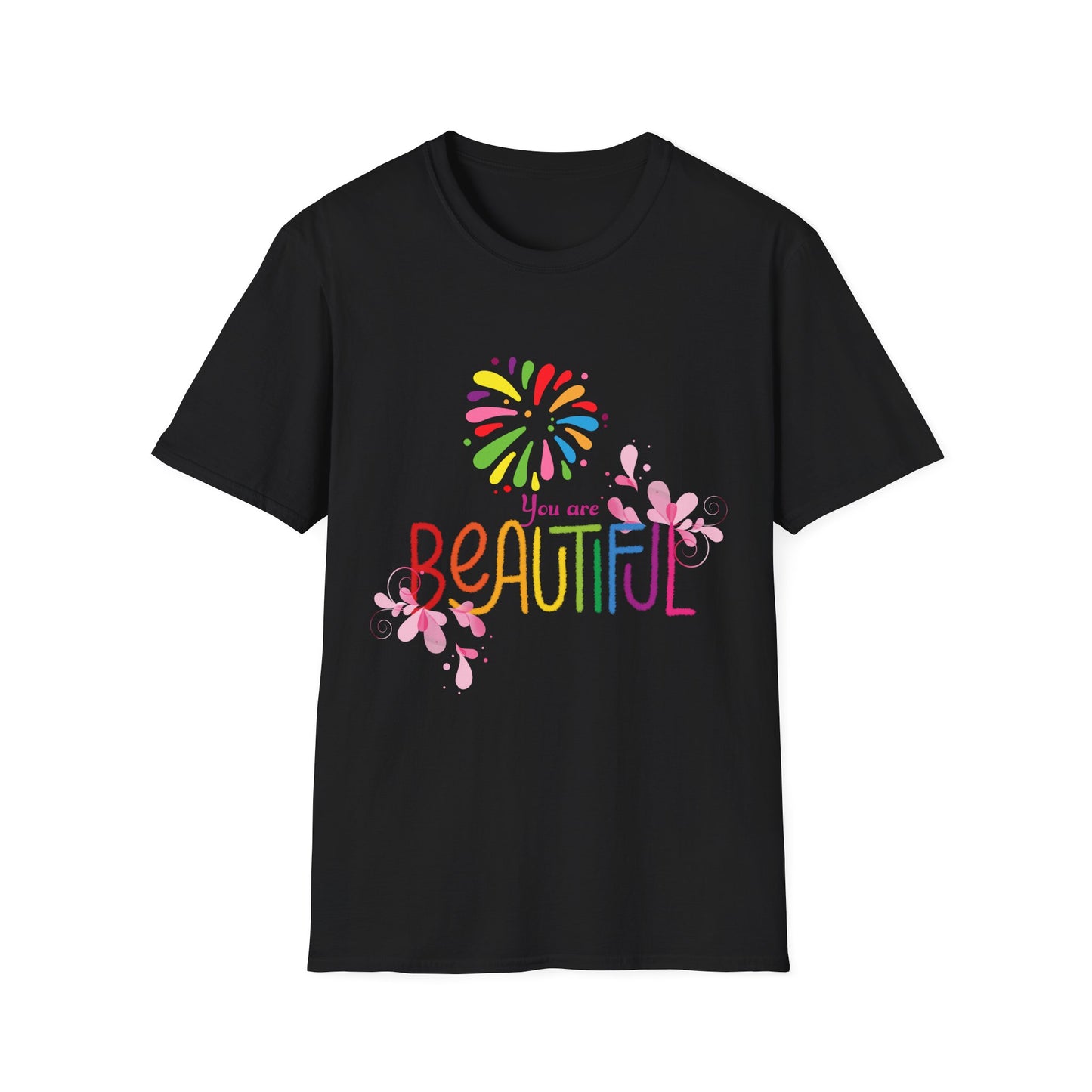 Motivational Unisex T-Shirt - You Are Beautiful Design