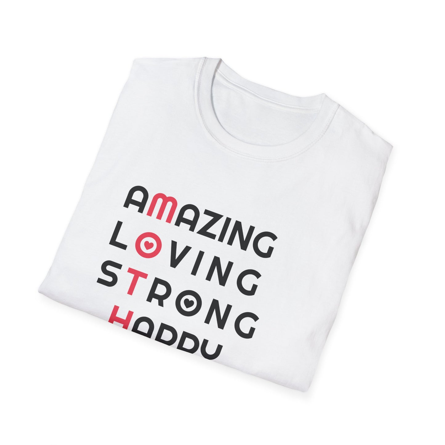 Mother's Day Unisex T-Shirt - MOTHER Amazing Loving Strong Happy Selfless Graceful Heart Design