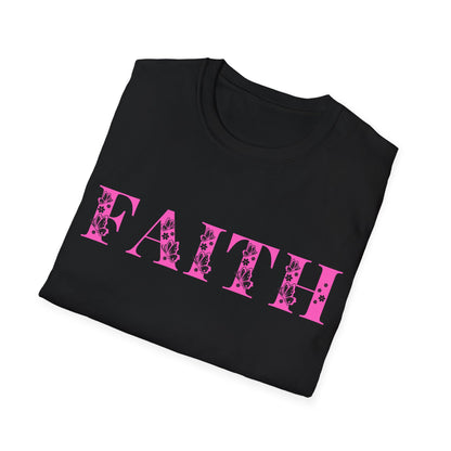 Christian Unisex T-Shirt - Faith Pink Design