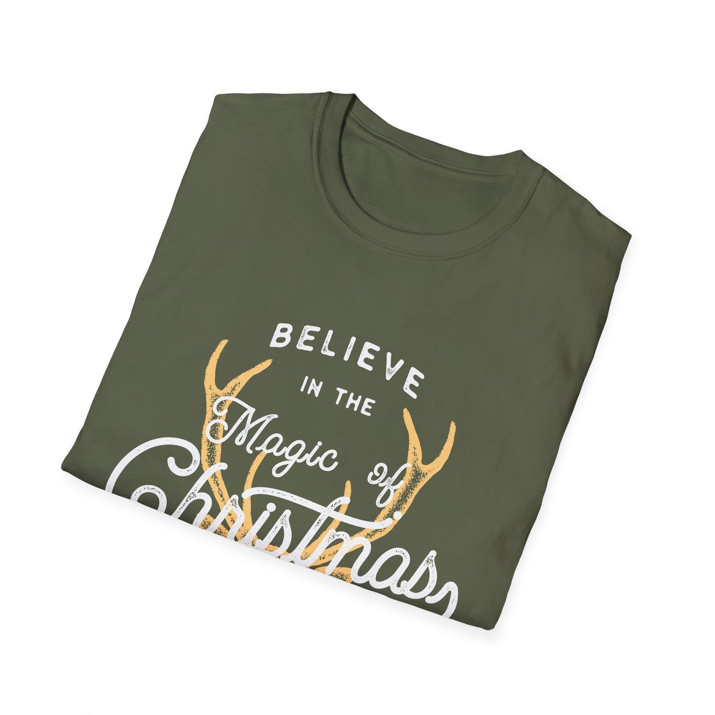 Christmas Unisex T-Shirt - Believe In The Magic Of Christmas Design