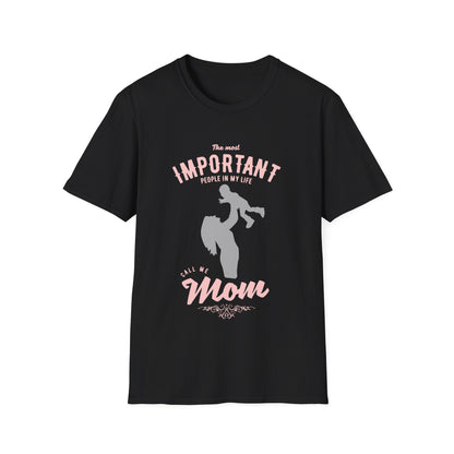 Mother's Day Unisex T-Shirt - Call Me Mom Design