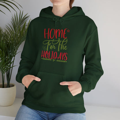 Christmas Unisex Hooded Sweatshirt - Home For The Holidays Design