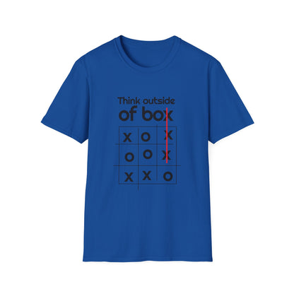 Motivational Unisex T-Shirt - Think Outside The Box Design