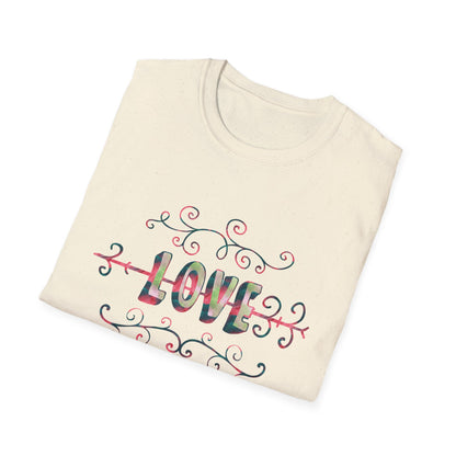 Valentine's Day Unisex T-Shirt - Love Is Life Design