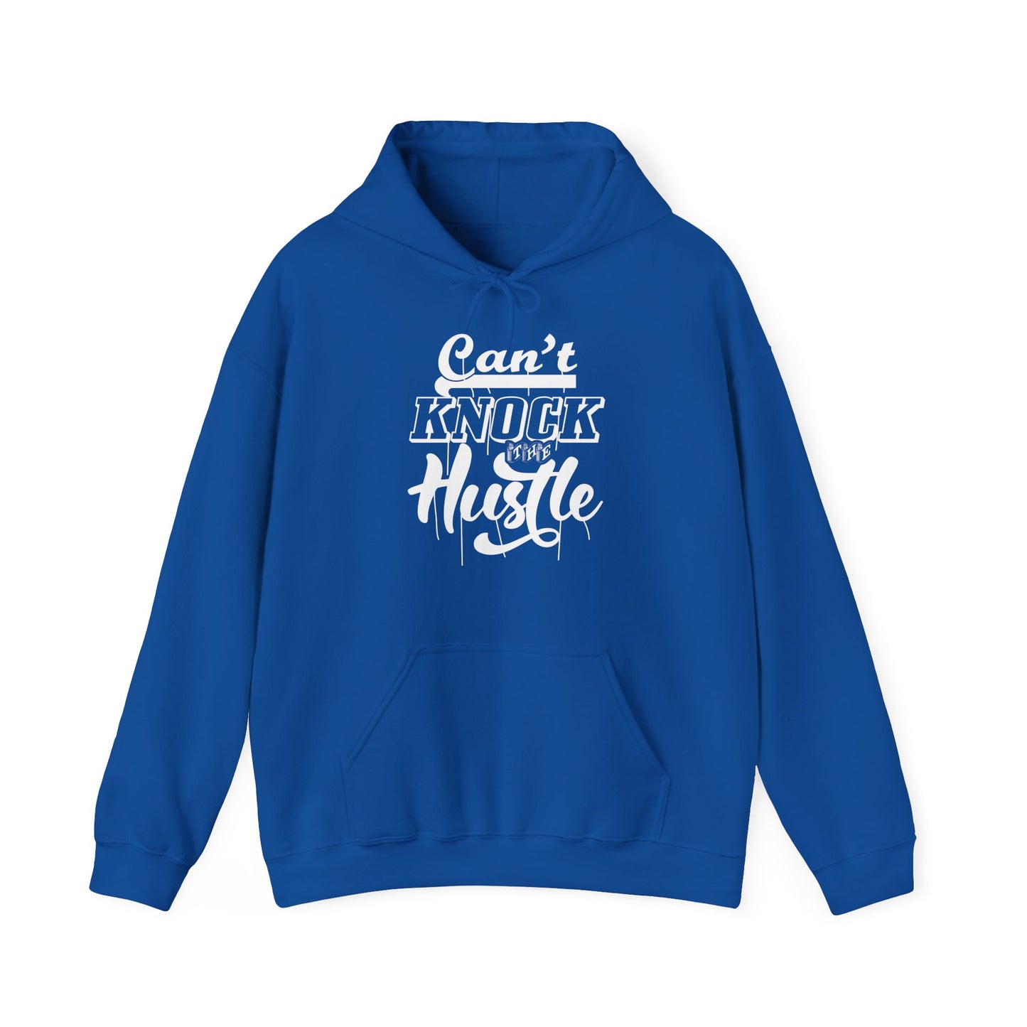 Motivational Unisex Hooded Sweatshirt - Can't Knock The Hustle Design