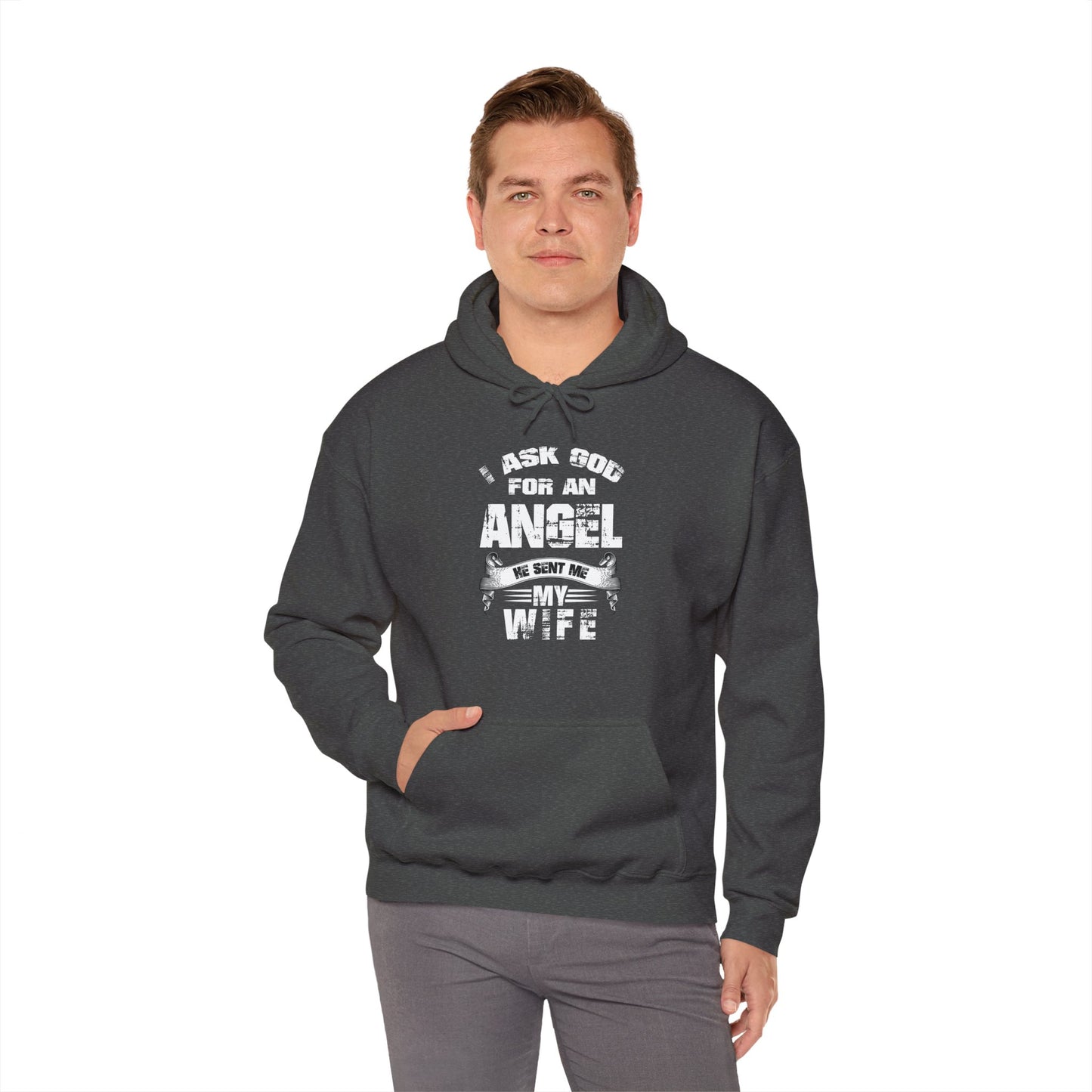 Christian Unisex Hooded Sweatshirt - I Ask God For An Angel Design