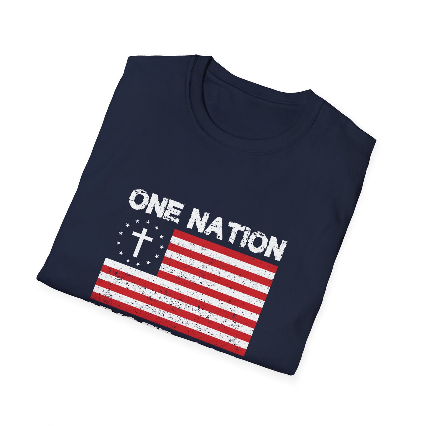 Christian Unisex T-Shirt - One Nation Under God Design