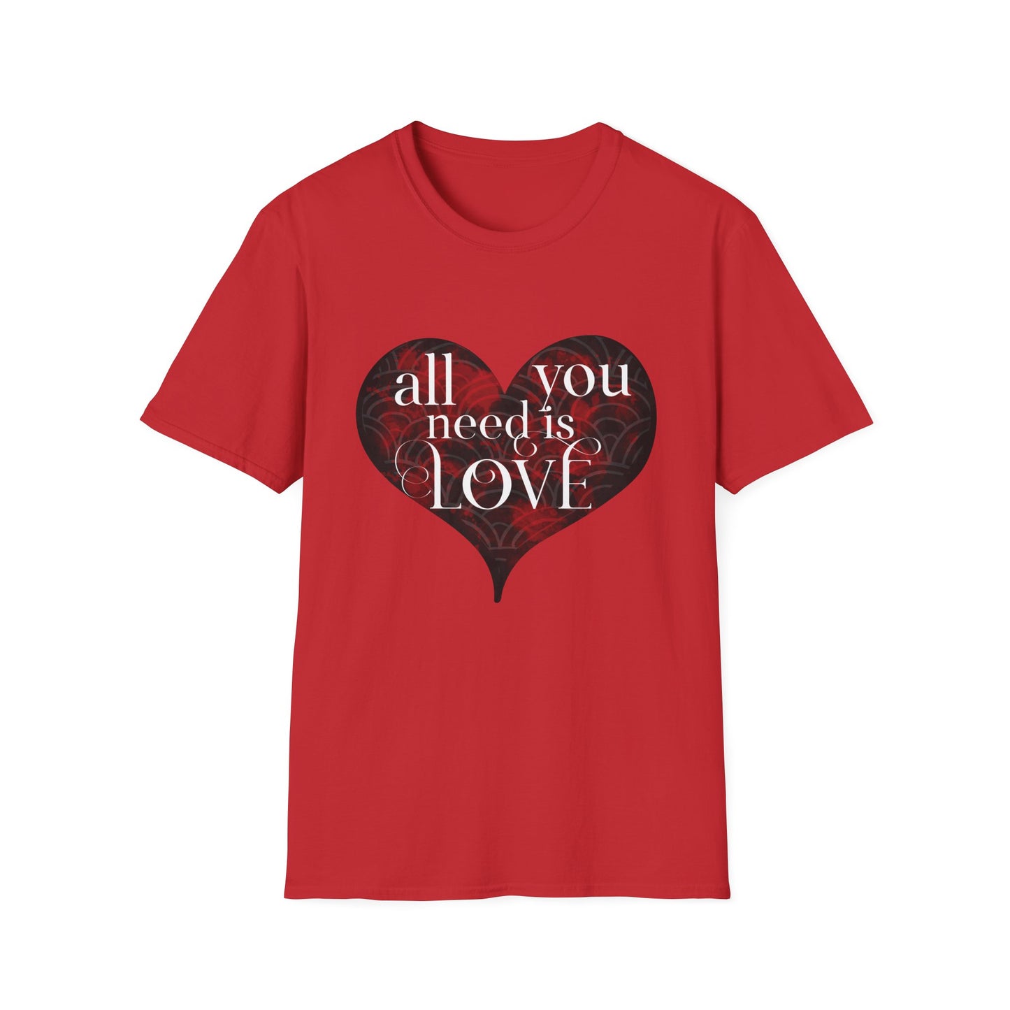 Valentine's Day Unisex T-Shirt - All You Need Is Love Design