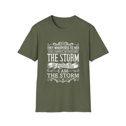 Motivational Unisex T-Shirt - I Am The Storm Design