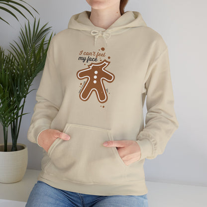 Christmas Unisex Hooded Sweatshirt - I Can't Feel My Face Design