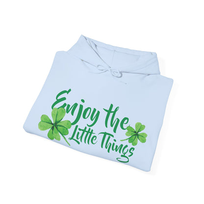 Motivational Unisex Hooded Sweatshirt - Enjoy The Little Things Design