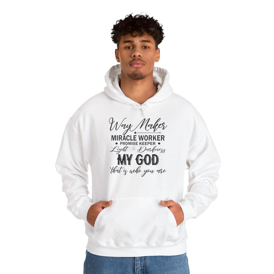 Way Maker Miracle Worker Christian Hoodie - Unisex Faith Apparel