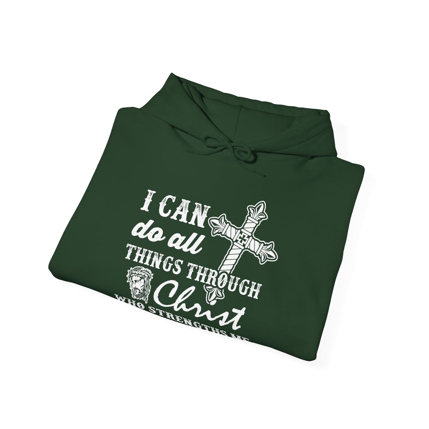 Christian Unisex Hooded Sweatshirt - I Can Do All Things Design