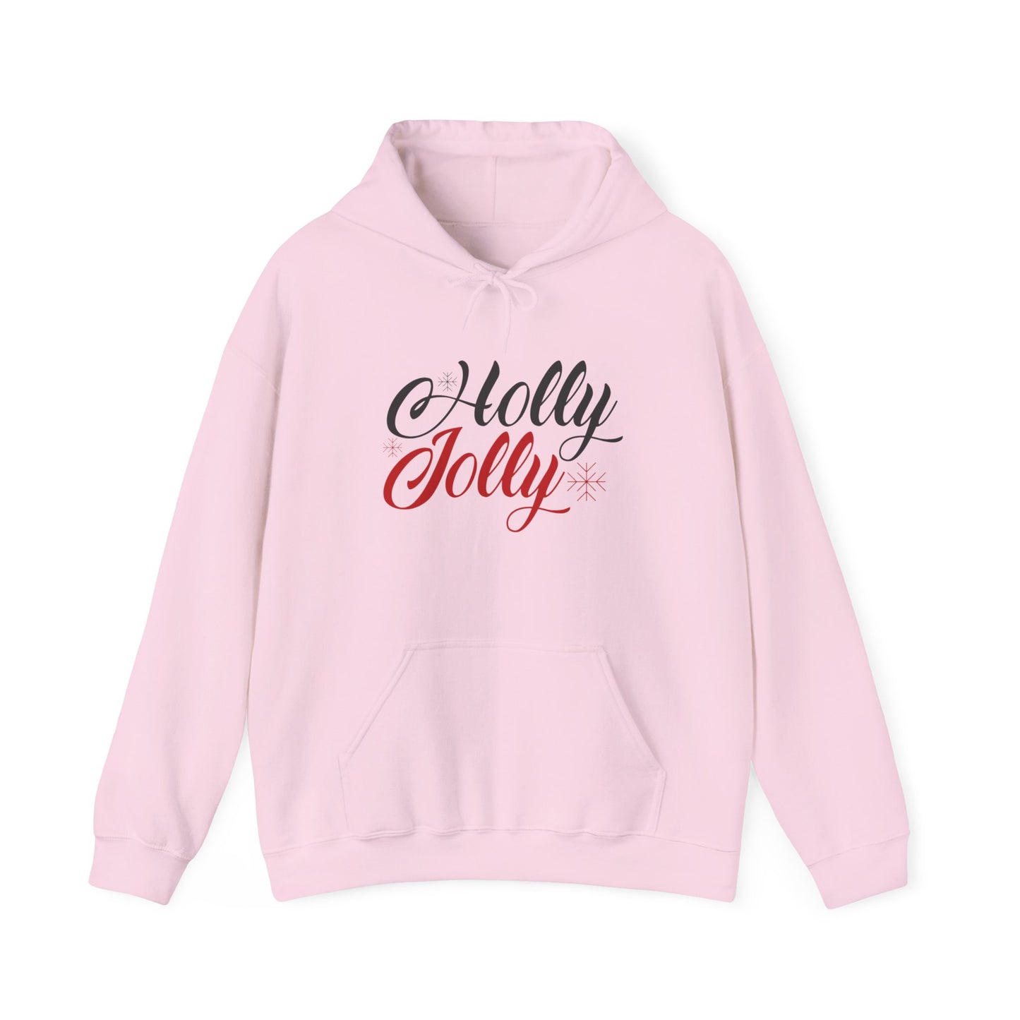 Christmas Unisex Hooded Sweatshirt - Holly Jolly Design