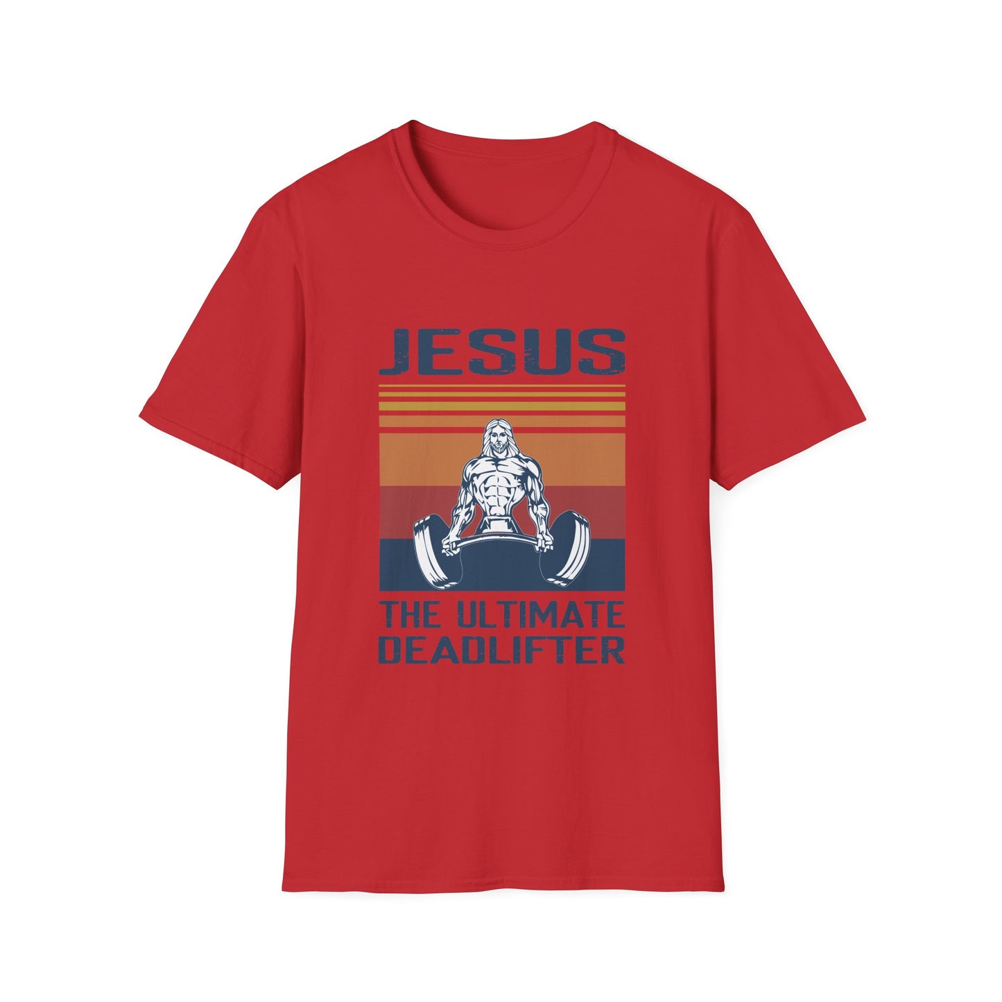 Christian Unisex T-Shirt - Jesus The Ultimate Deadlifter Design