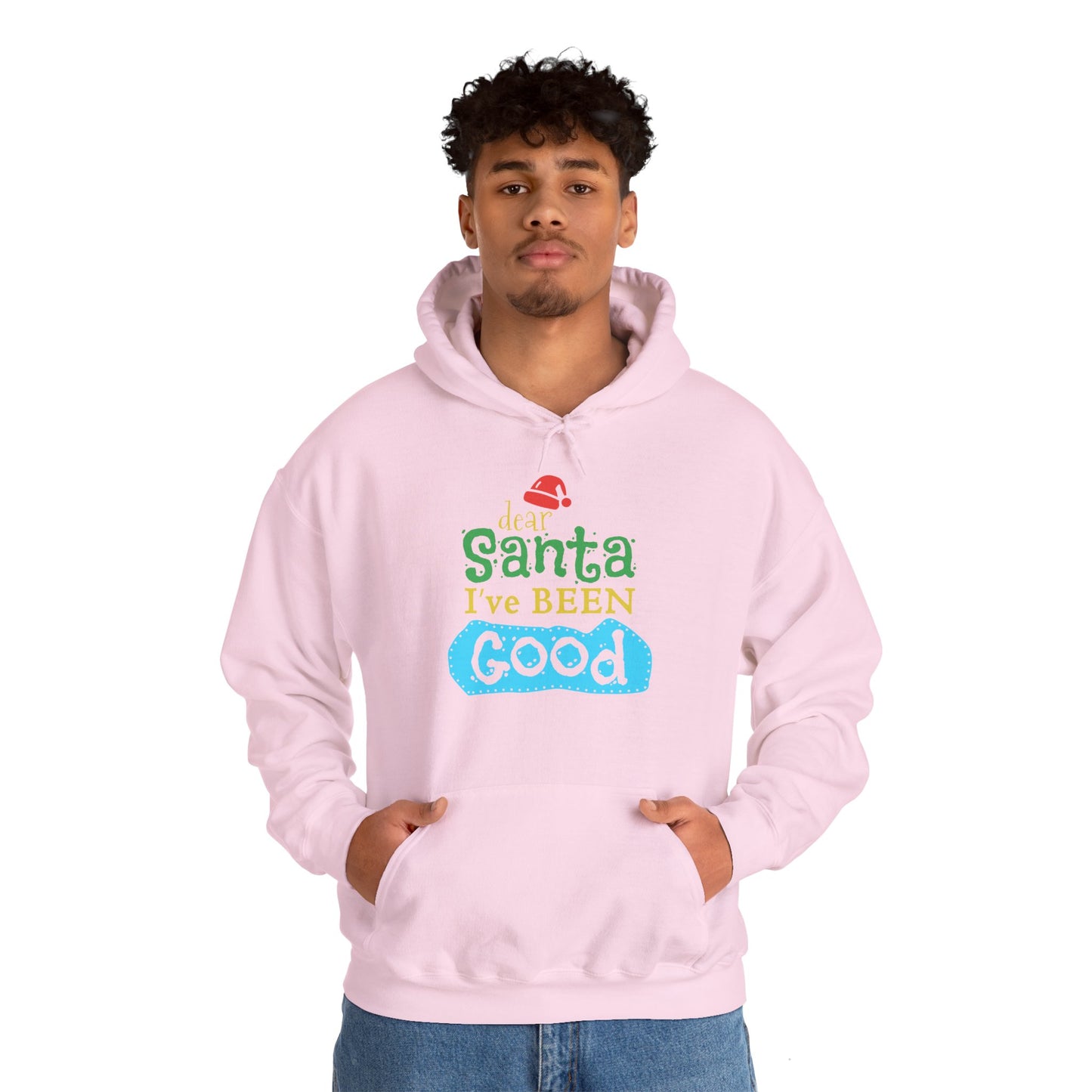 Christmas Unisex Hooded Sweatshirt - Dear Santa I've Been Good Design