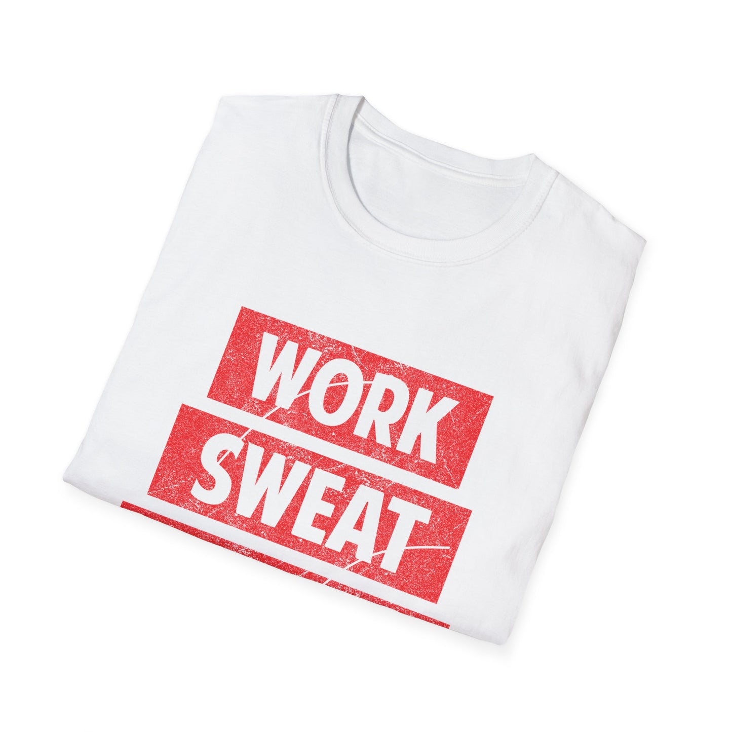 Motivational Unisex T-Shirt - Work Sweat Achieve Design