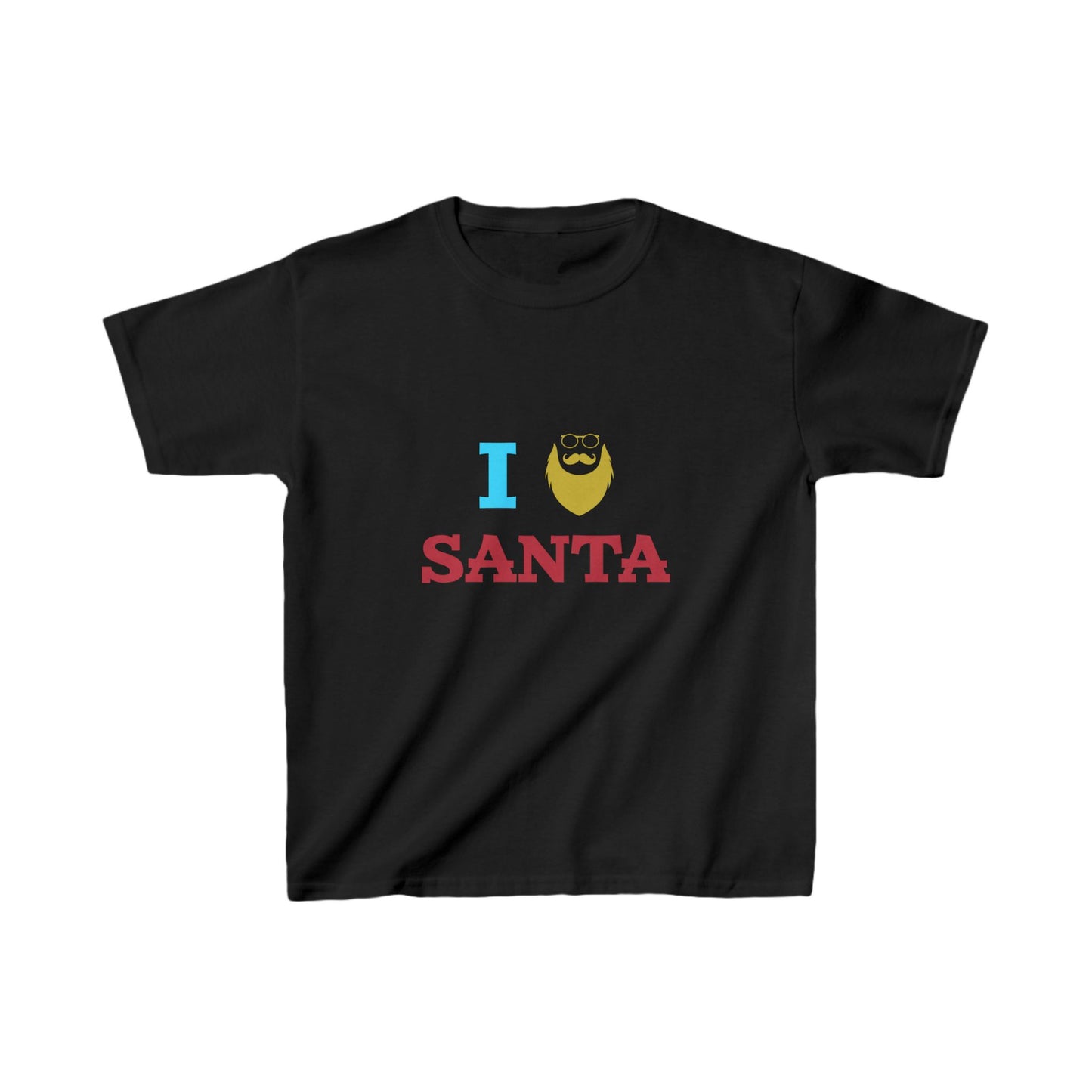 Christmas Unisex Kids T-Shirt - I Love Santa Design