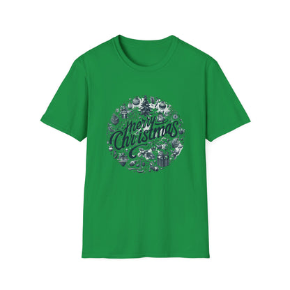 Christmas Unisex T-Shirt - Xmas Tree Ornaments Design