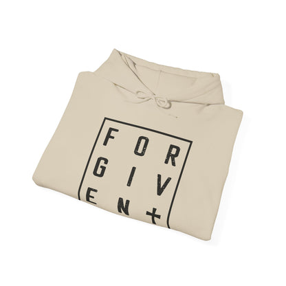 Christian Unisex Hooded Sweatshirt - Forgiven Cross Design