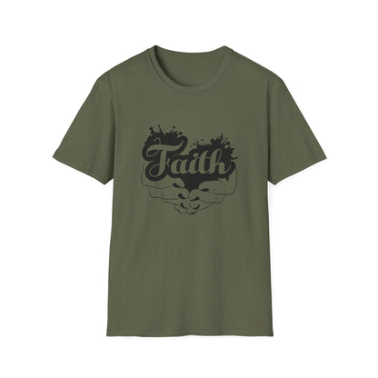 Christian Unisex T-Shirt - Faith In Your Hands Design