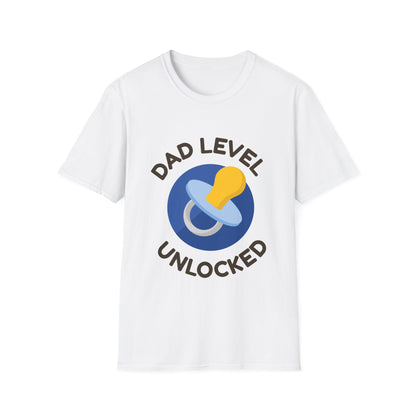 Father's Day Unisex T-Shirt - Dad Level Unlocked Design