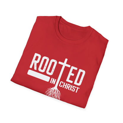 Christian Unisex T-Shirt - Rooted In Christ Design