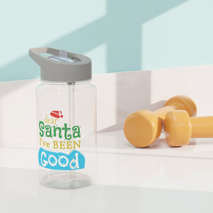 Tritan Water Bottle - Dear Santa I've Been Good Design