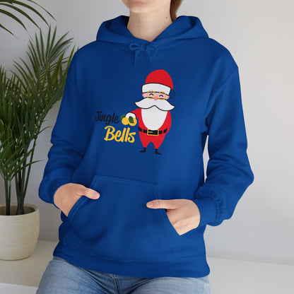 Christmas Unisex Hooded Sweatshirt - Jingle Bells Santa Design