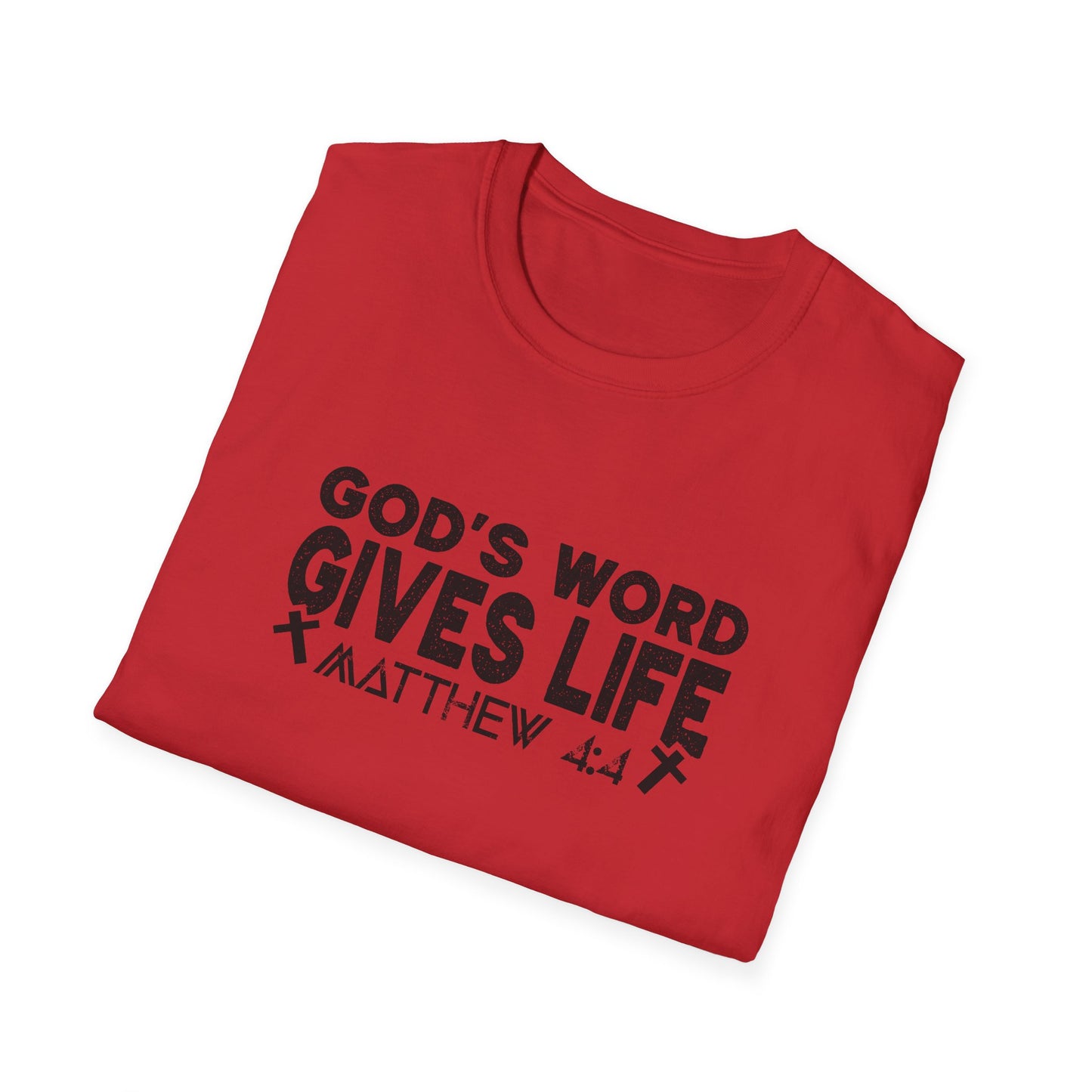 Christian Unisex T-Shirt - God's Word Gives Life Design