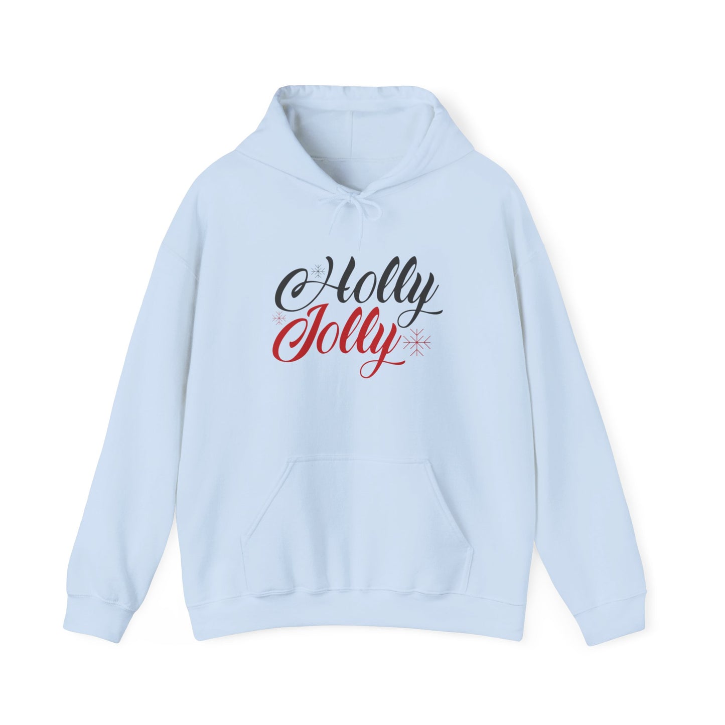 Christmas Unisex Hooded Sweatshirt - Holly Jolly Design