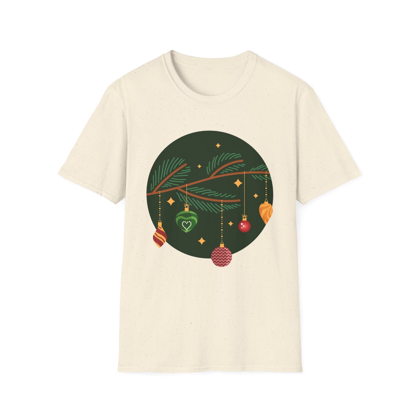 Christmas Unisex T-Shirt - Tree Ornaments Design