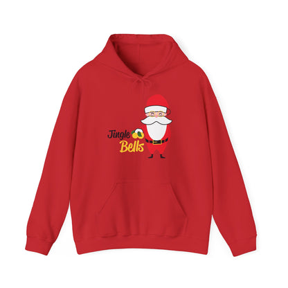 Christmas Unisex Hooded Sweatshirt - Jingle Bells Santa Design