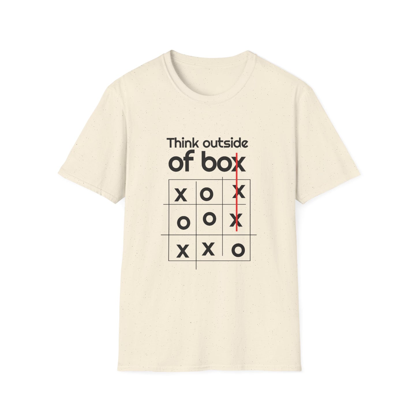 Motivational Unisex T-Shirt - Think Outside The Box Design