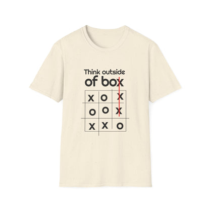 Motivational Unisex T-Shirt - Think Outside The Box Design