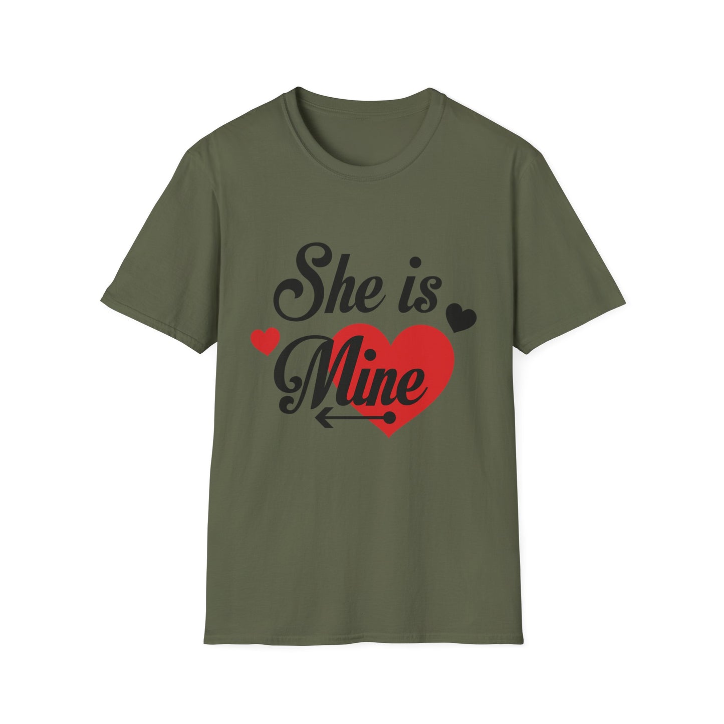 Valentine's Day Unisex T-Shirt - She Is Mine Design