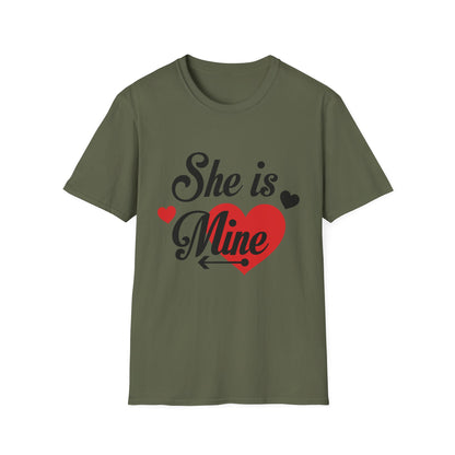 Valentine's Day Unisex T-Shirt - She Is Mine Design