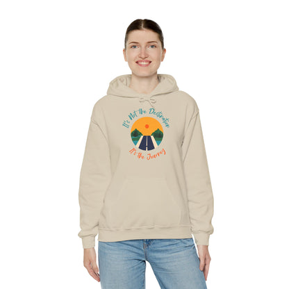 Motivational Unisex Hooded Sweatshirt - It's The Journey Design