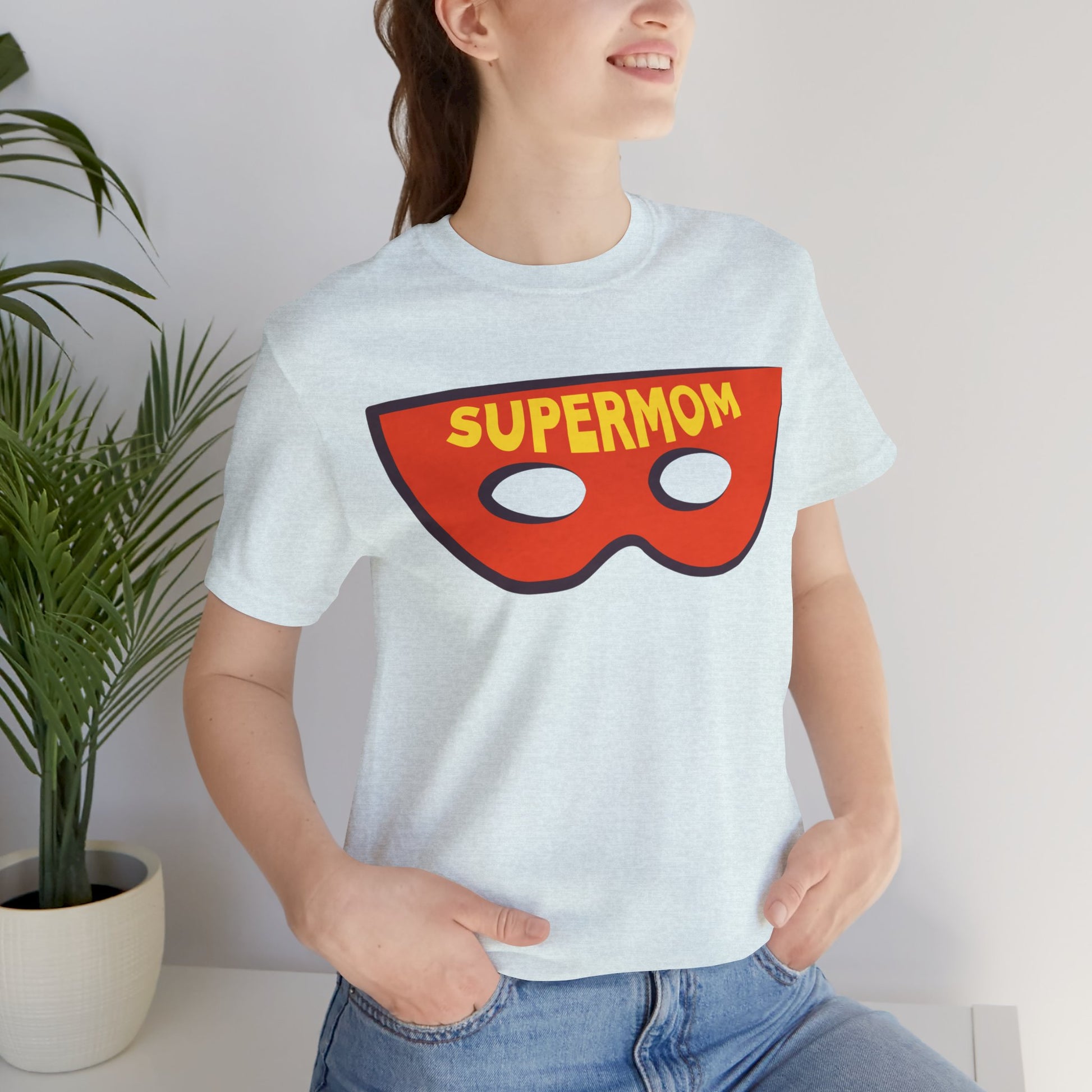 Mom Hero Mask Mother's Day Short Sleeve T-Shirt - Unisex - Motivational Treats