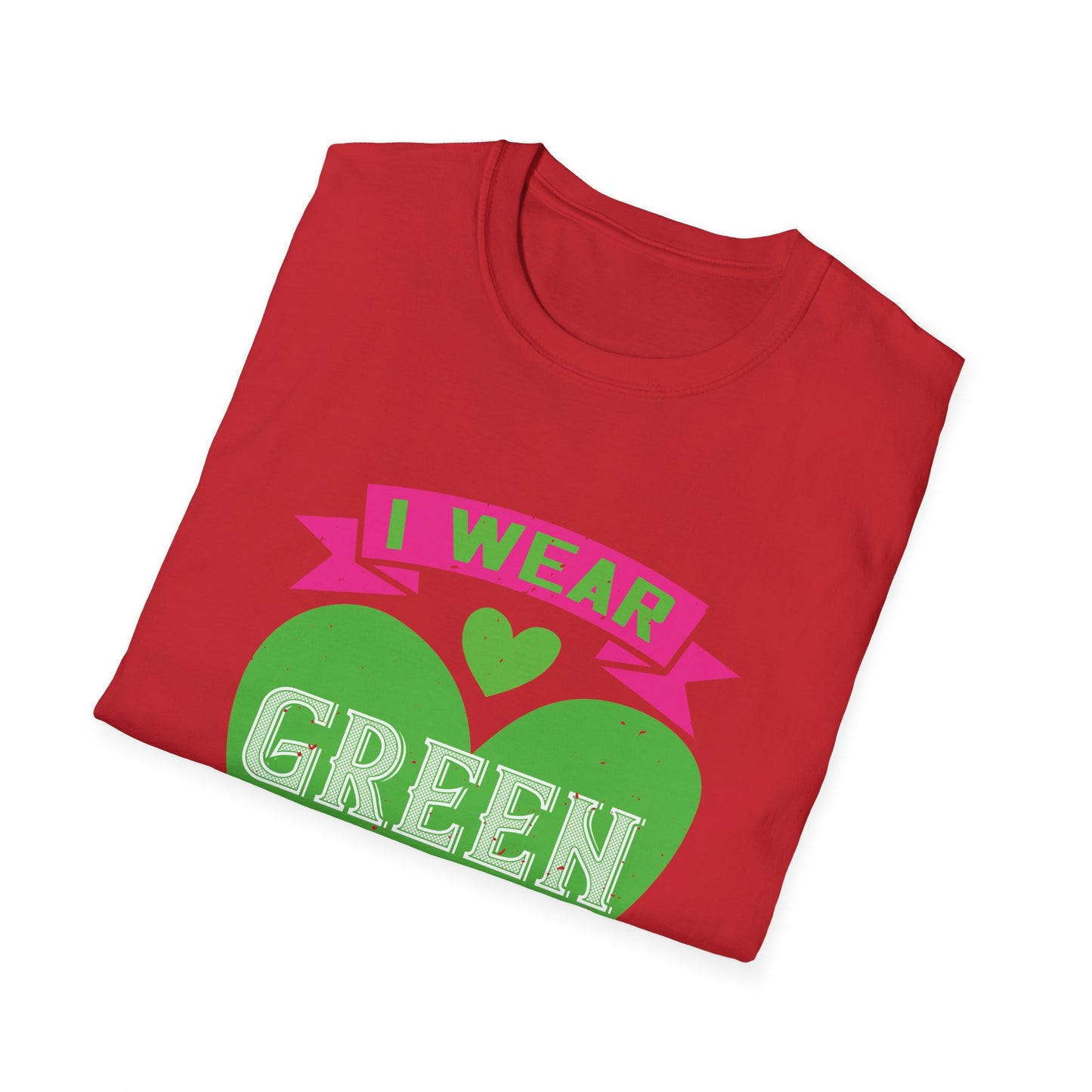 Mother's Day Unisex T-Shirt - I Wear Green For My Mom Design