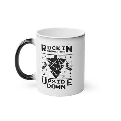 Christmas Color Changing Mug - Rockin Around The Upside Down Design