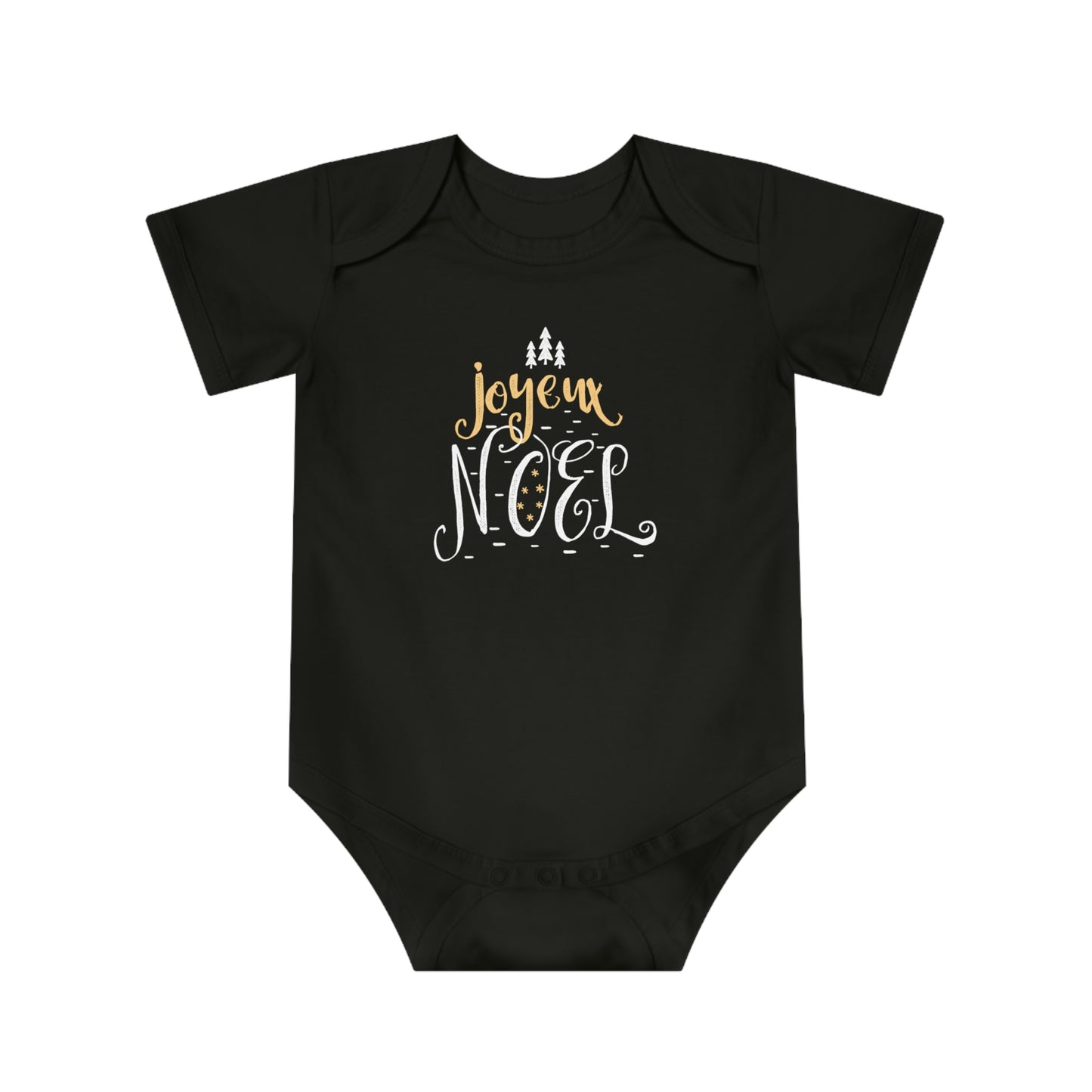 Christmas Baby Bodysuit - Joyeux Noel Design