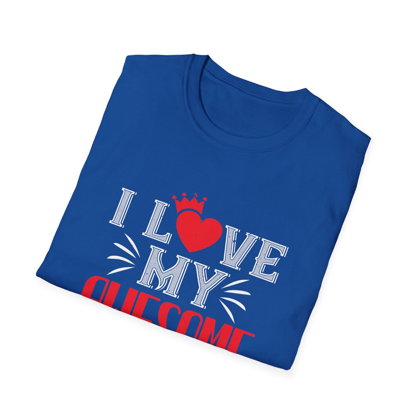 Valentine's Day Unisex T-Shirt - I Love My Awesome Husband Design