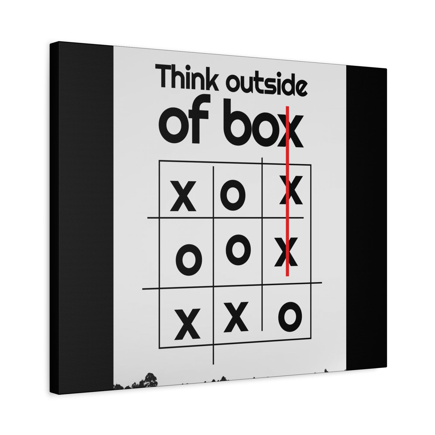 Motivational Matte Canvas, Stretched, 1.25" - Think Outside The Box Design