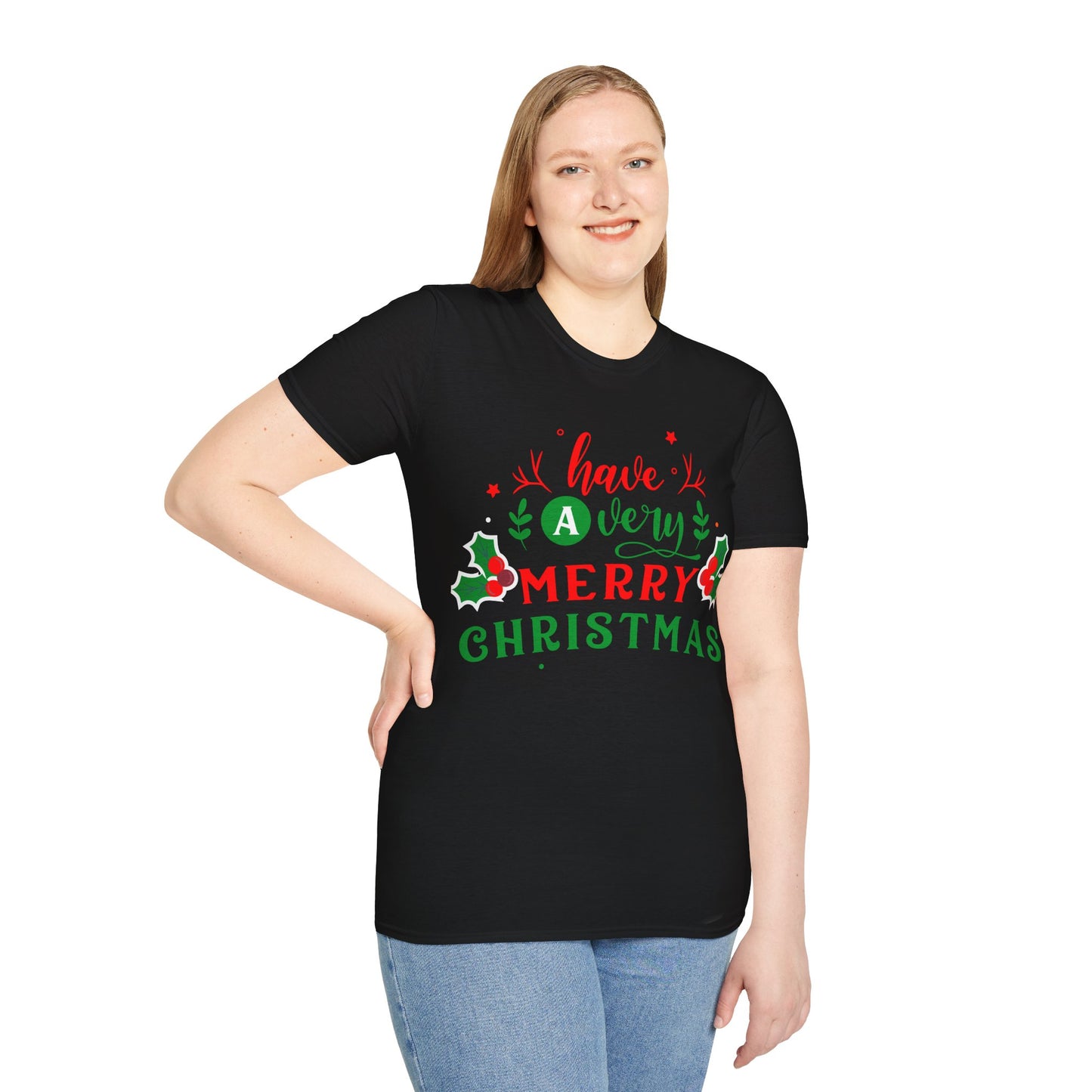 Christmas Unisex T-Shirt - Have A Very Merry Xmas Design