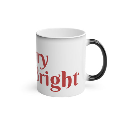 Christmas Color Changing Mug - Merry and Bright Design