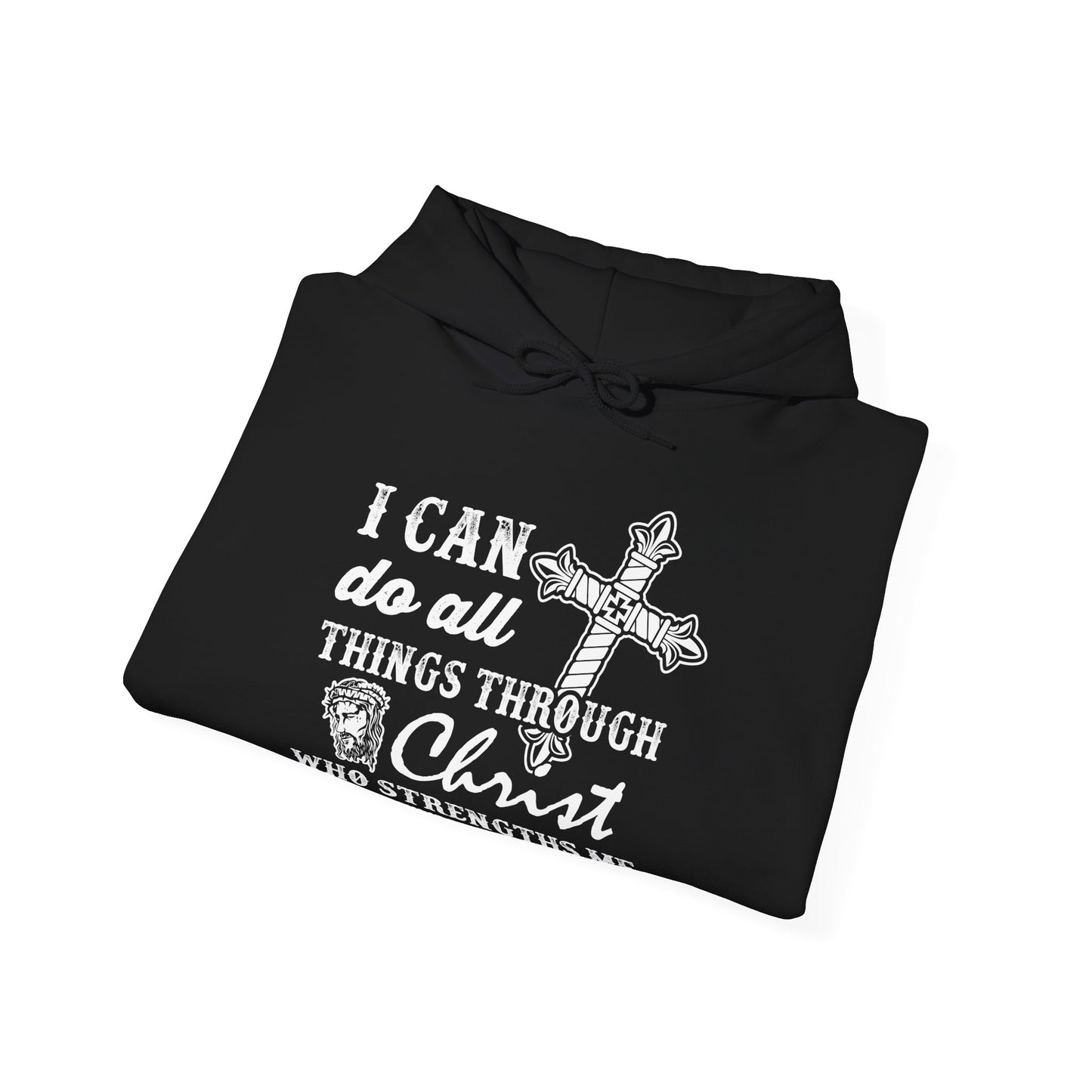 Christian Unisex Hooded Sweatshirt - I Can Do All Things Design