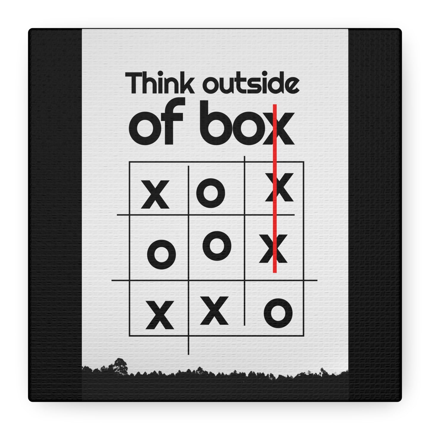 Motivational Matte Canvas, Stretched, 1.25" - Think Outside The Box Design