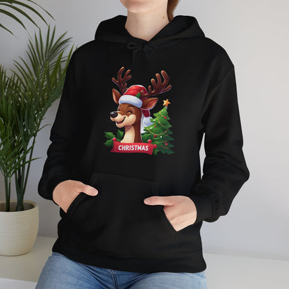 Reindeer Christmas Hoodie - Unisex