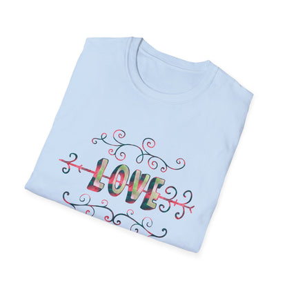 Valentine's Day Unisex T-Shirt - Love Is Life Design